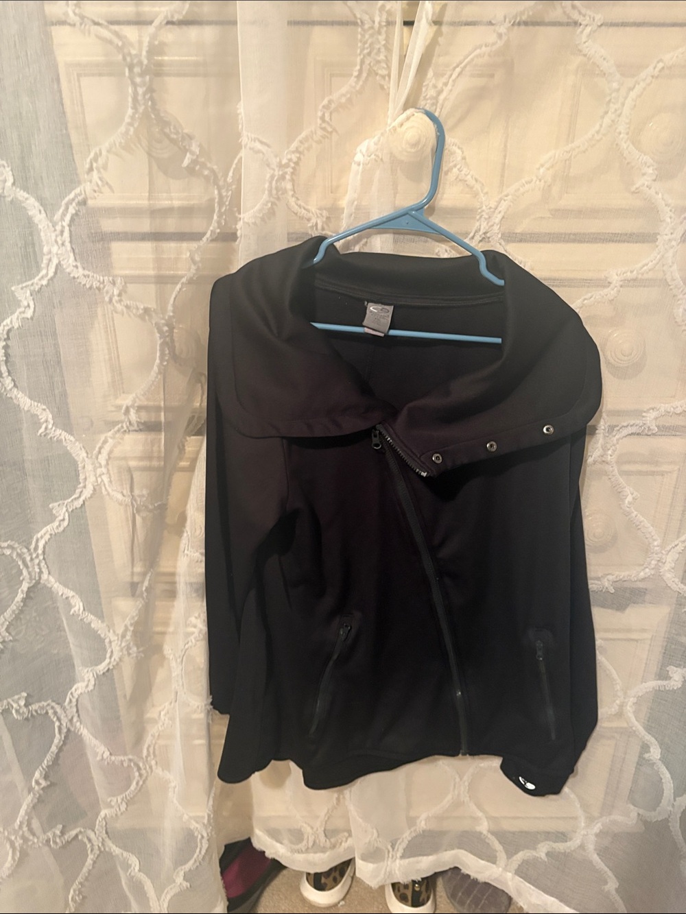 Champion Black Women's Asymmetrical Bomber Jacket